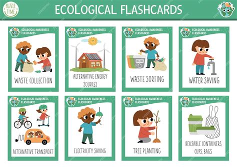 Conjunto de tarjetas flash vectoriales con niños que se preocupan por ...