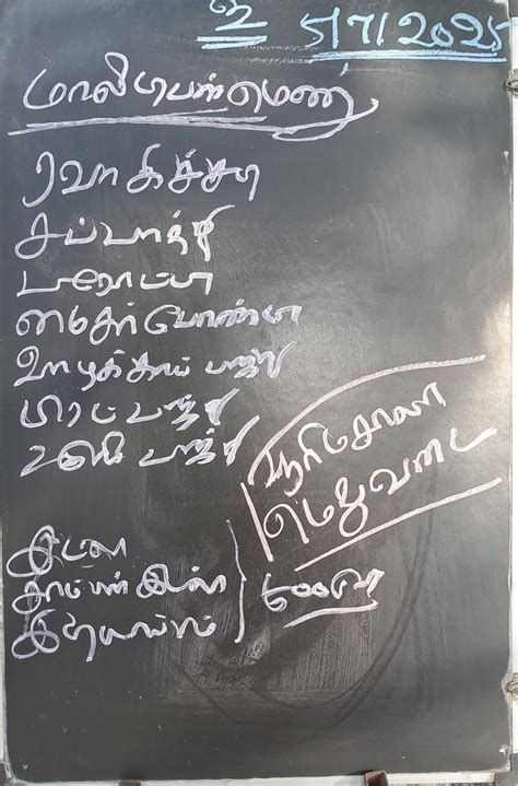 Menu at New Ganesh Cafe, Chennai