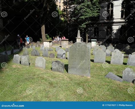 King`s Chapel Burying Ground, Tremont Street, Boston, MA, USA Stock ...