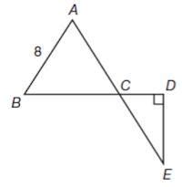 Triangle ABC is an equilateral triangle and triangle CDE is a right ...
