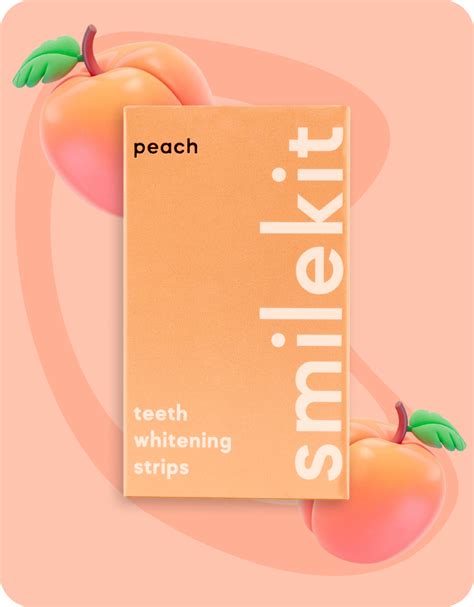 Whitening Strips tandblekning med fräsch persikosmak - Peach – SmileKit Sweden