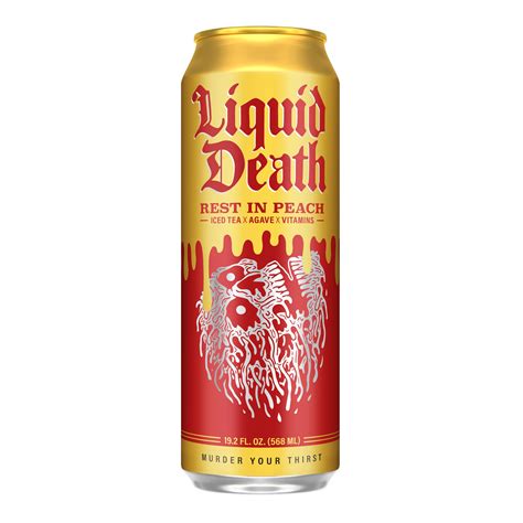 Liquid Death Rest In Peach Iced Tea - World Market