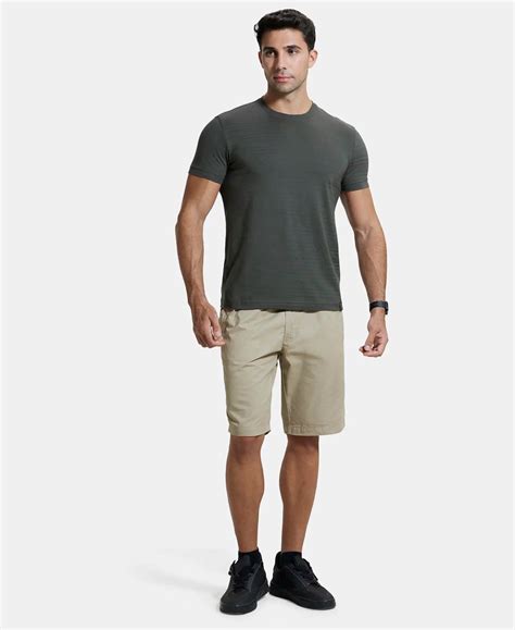 Buy Super Combed Supima Cotton Round Neck Half Sleeve T-Shirt - Deep ...