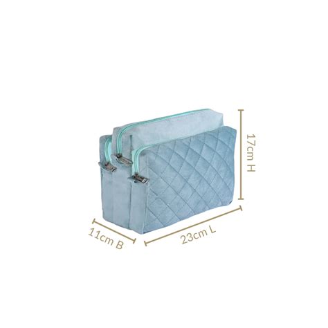 Plush Velvet Multipurpose Pouch Mint Online - Premium Vanity Pouch ...