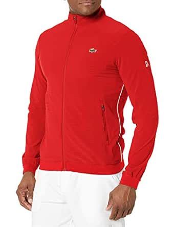 Buy Lacoste Men's Sport Novak Djokovic Full Zip Taffeta Tennis Jacket ...