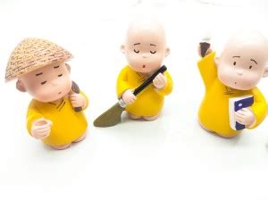 Parijata Office Table Decoration Items | Small Buddha Statue Monk ...