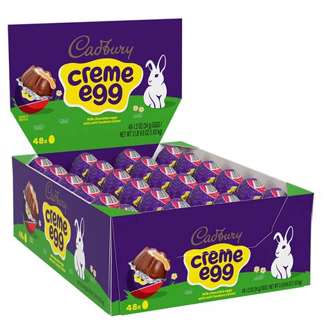 Buy CADBURY CREME EGG Milk Chocolate Candy, Easter, 1.2 oz Eggs (48 ...