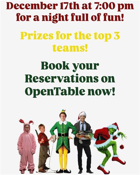 Christmas Movie Trivia!, 729 North Ave, Glendale Heights, IL, United ...