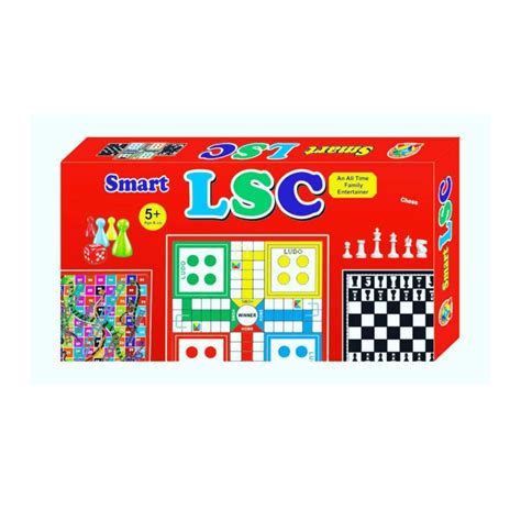 LSC Board Game (Ludo, Snakes & Ladders and Chess) 24 cm Strategy & War ...