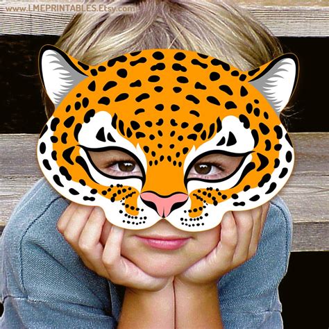 Buy Jaguar Mask Printable Leopard Animal Halloween Costume Jaguareté ...