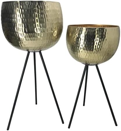 INDIAN DECORMART Metal Classic Pot for Living Room Home Balcony Indoor ...