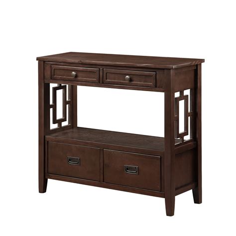 36 Inch High Console Table With Drawers
