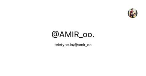 @AMIR_oo. — Teletype
