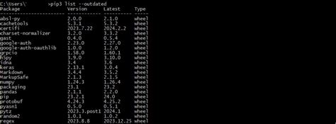 Image result for What Is Command to Check Python Package List in Cmd Prompt