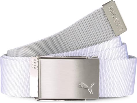 Puma Men's Golf Belt - Bright White • Se priser nu
