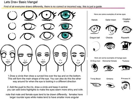 Image result for Manga Eyes Tutorial