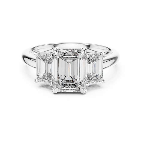 Shop Emerald Cut Moissanite Rings for Women Online | Kosei Moissanites ...