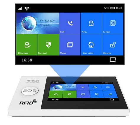 ACJ-407 Tuya WiFi Alarm System 4.3 Inch Screen Home Burglar Motion Det ...