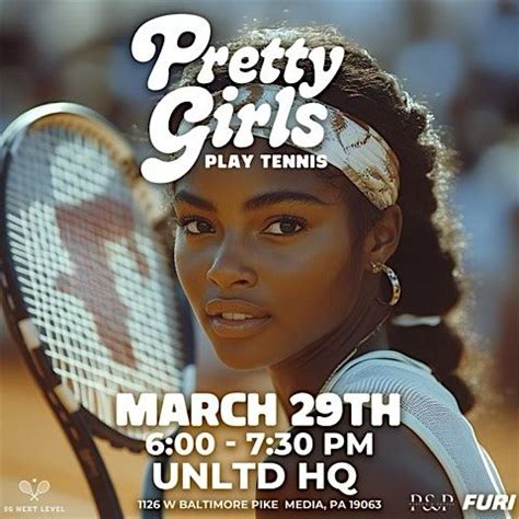 Pretty Girls Play Tennis, Unlimited Tennis Academy, Media, 29 March ...