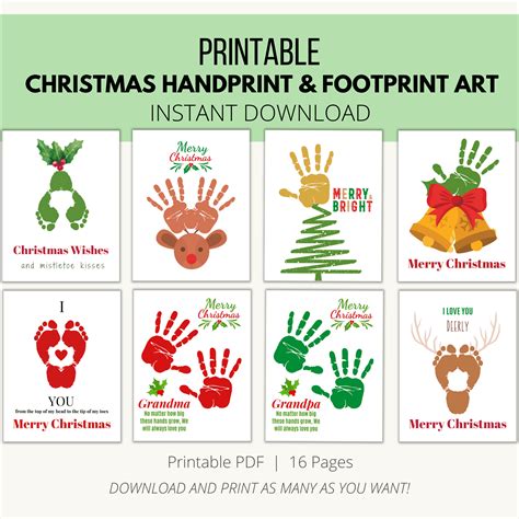 Hand And Footprint Art For Christmas at Toby Mcintosh blog