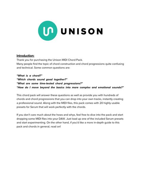 Image result for Unison Midi Chord Pack Tutorial