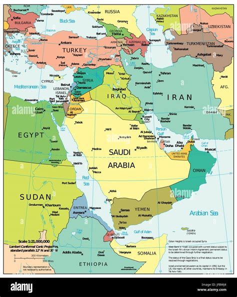 World Map of Middle East 的图像结果
