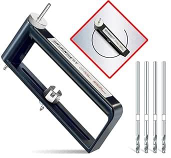 BRUNNWEST Adjustable Sheet Metal Hole Cutter with 4 EXTRA BITS, Sheet ...