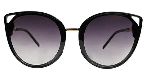 Glossy Black and Purple Cateye Sunglasses | Bombay Optical