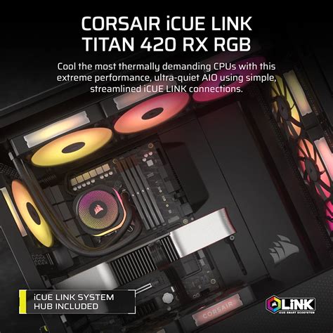 Buy CORSAIR iCUE LINK Titan 420 RX RGB CPU Liquid Cooler at Best Price ...
