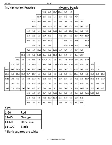 Mystery Emoji Coloring Squared Coloring Pages