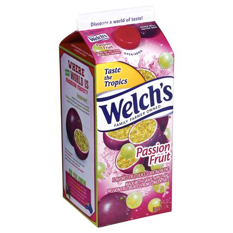 Welch's Passion Fruit Juice Nutrition Facts at Roderick Tipton blog