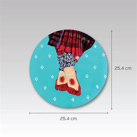 Buy Handpainted Odissi Dancer's Footwork on MDF Online On Zwende
