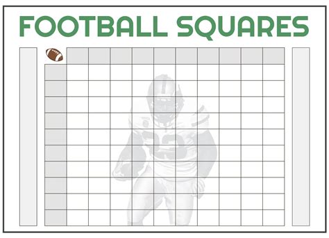 Super Bowl Squares Free Google Docs Template