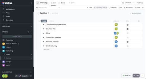 ClickUp Features 的图像结果
