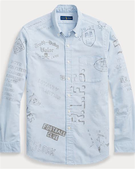 Classic Fit Graphic Shirt for Men | Ralph Lauren® IN