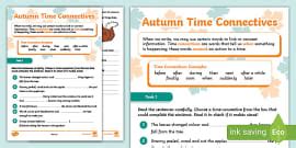 Winter Linking Words Activity Sheets