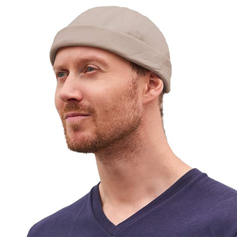 CHARM Mens Cotton Brimless Baseball Cap - Womens Fashion Beanie Cap No ...