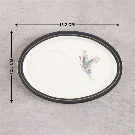 Buy Clay Craft India Circus Gruidae's Trance White Printed Ceramic Cup ...