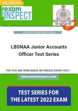 Buy LBSNAA Junior Accounts Officer Test Series [Paperback] examinspect ...