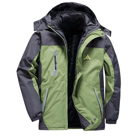 Zpanxa Men's Extreme Cold Weather Jacket Waterproof Windproof Thick ...