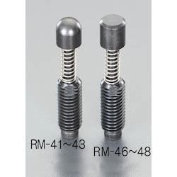 [Steel]spring ejector pin (Flat Round) | ESCO | MISUMI India