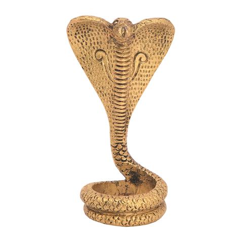 Buy Aone India Brass Shiva Lingam Snake Idol, 4 X 2 X 1.5 Inches, Gold ...