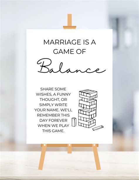 Wedding Guest Book Jenga Signs at Daisy Delacruz blog