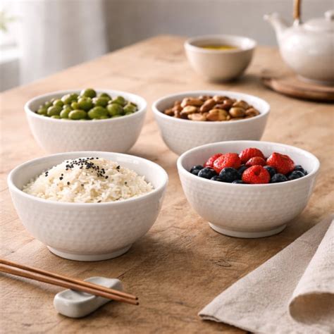 Buy HOMESAKE Set of 6 Porcelain Ice Cream Bowls - 236ml from Homesake ...