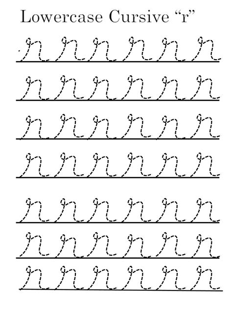 Cursive 'R' worksheets for writing practice: Capital, upper and ...