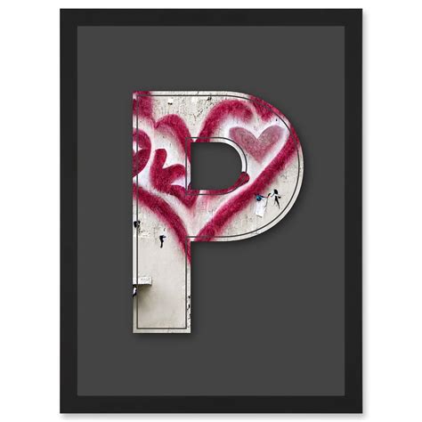 Cool Letter P In Heart