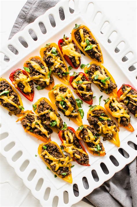 Healthy Bell Pepper Nachos with Ground Turkey | Recipe with VIDEO