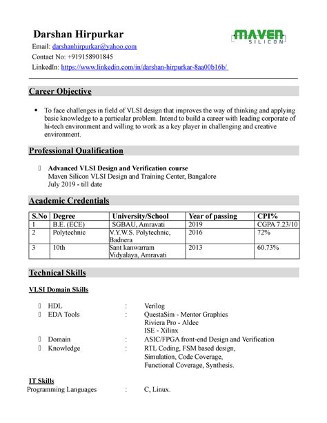 Darshan hirpurkar - Darshan Hirpurkar Email: darshanhirpurkar@yahoo ...