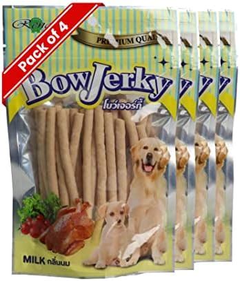 Buy Rena Bow Jerky Chicken and Milk Dog Treats for All Life Stages ...