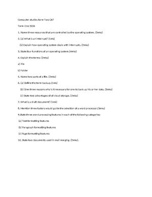 Comp Studies Notes Form One 的图像结果